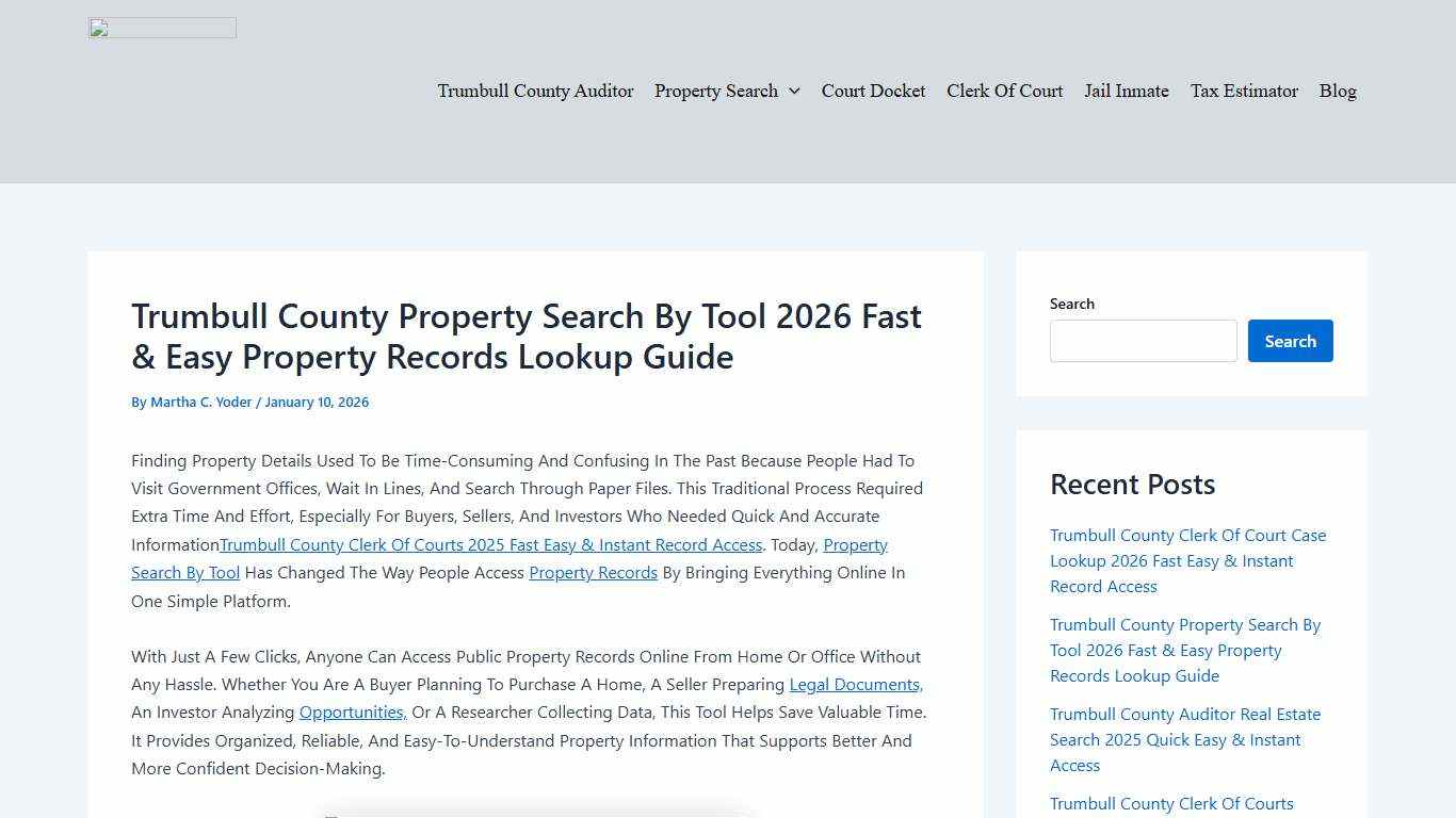 Property Search By Tool 2026 Fast & Easy Property Records